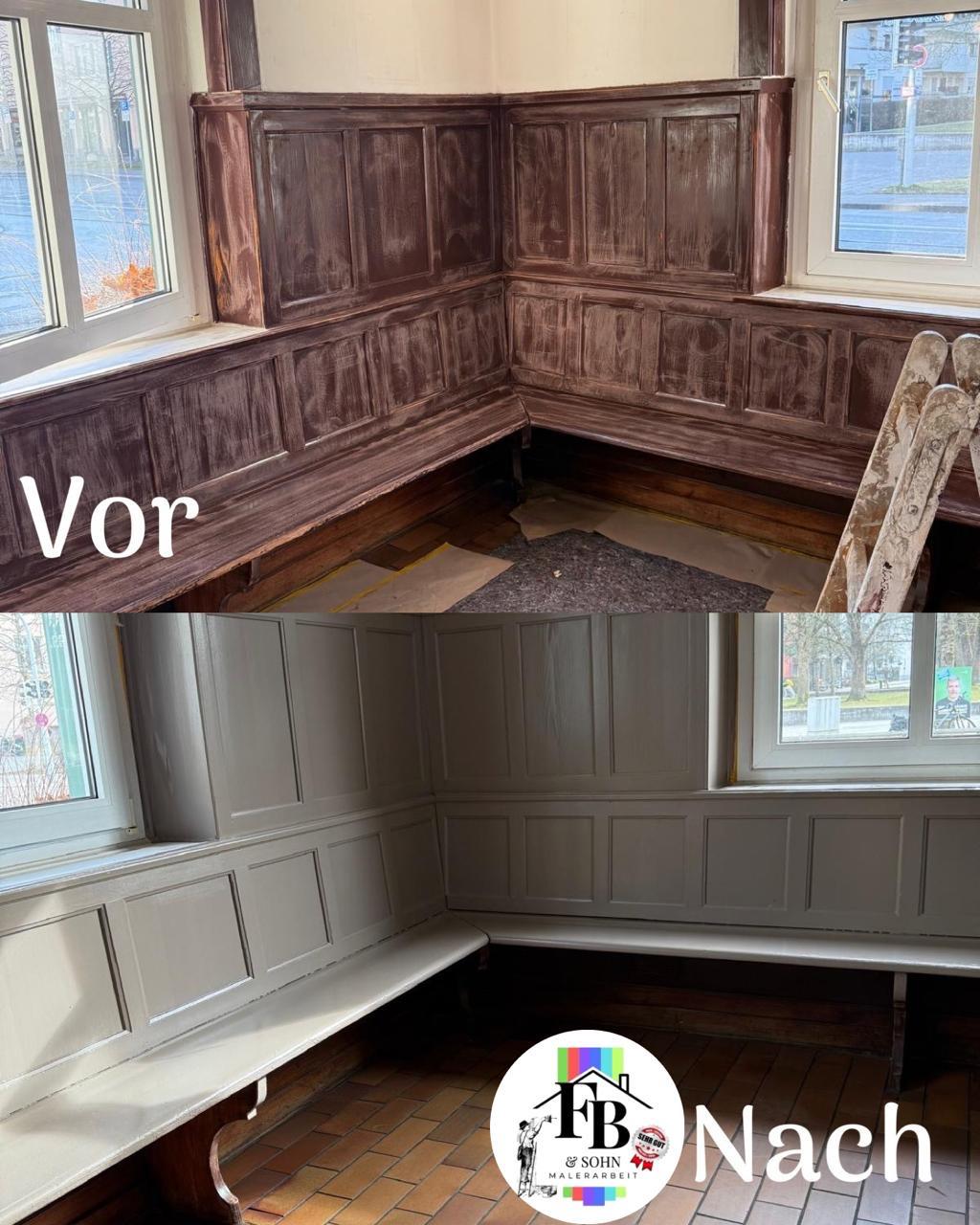 Vorher / Nachher — FB Malerarbeit