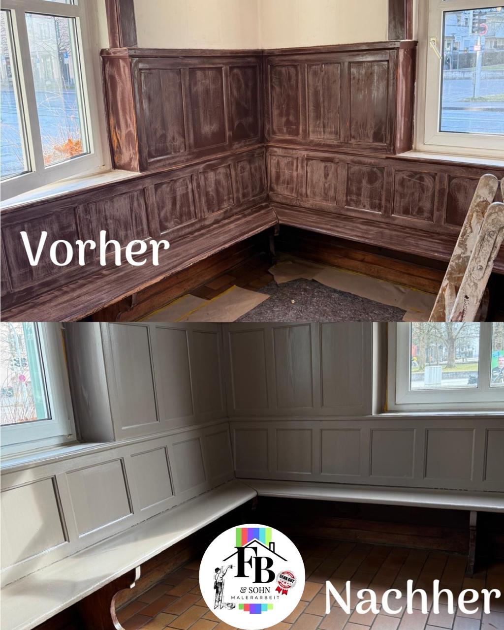 Vorher / Nachher — FB Malerarbeit