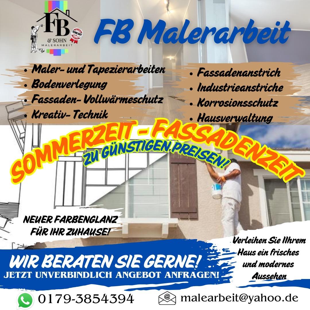 Sommerzeit Fassadenzeit — Werbung FB Malerarbeit